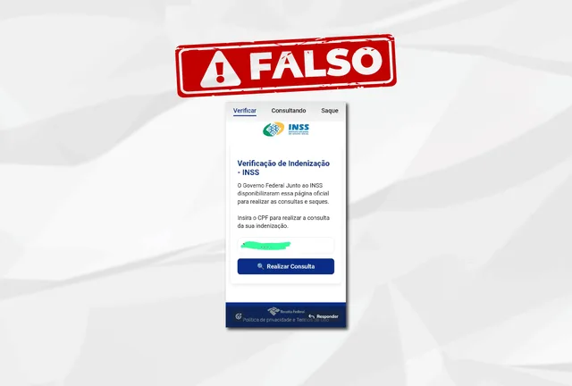 Circulam links falsos sobre suposta indenização do INSS