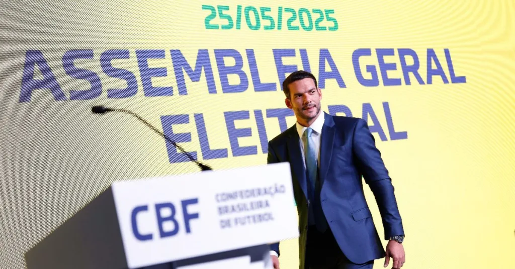 Samir Xaud foi eleito o novo presidente da CBF Créditos: Rafael Ribeiro/CBF