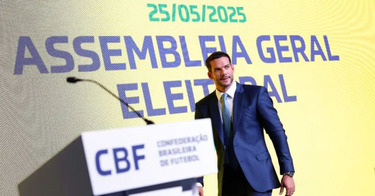 Samir Xaud foi eleito o novo presidente da CBF Créditos: Rafael Ribeiro/CBF
