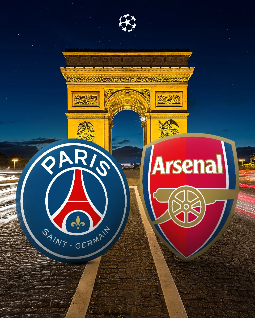 Nesta quarta-feira (7), às 16h (horário de Brasília), o Paris Saint-Germain enfrenta o Arsenal no Parque dos Príncipes