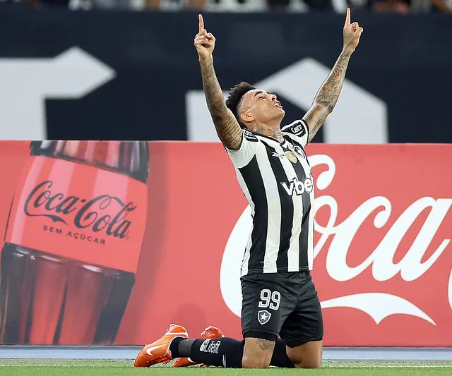 Igor Jesus fez o gol da classificação. Foto: Vitor Silva/Botafogo