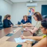 Estiveram participando da reunião, a vice–presidente da Comissão, Vereadora Marinor Brito (PSOL), a membro, Vereadora Raquel dos Animais (PDT), a Diretora Legislativa da Casa, Ellen Farache e sua assistente Yully Guimarães.
