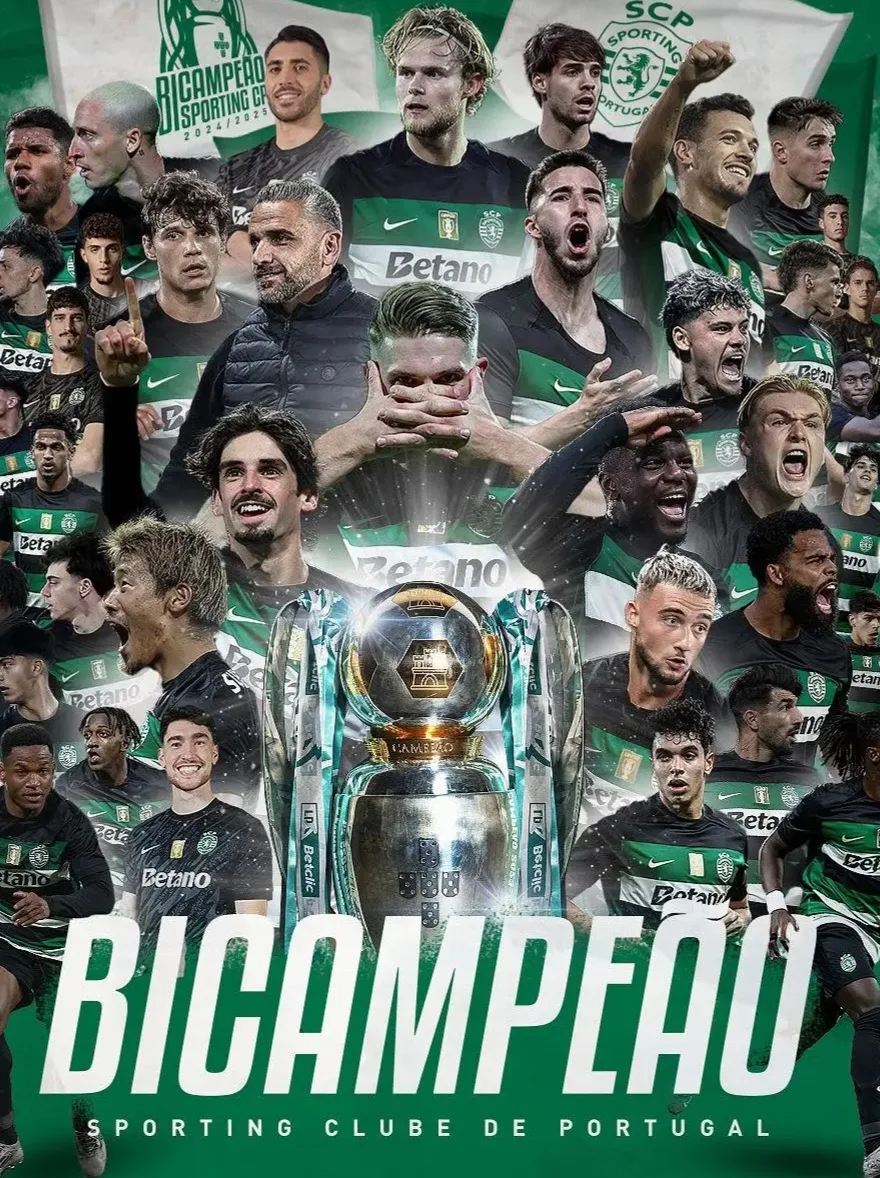 Sporting é bicampeão em Portugal após 71 anos