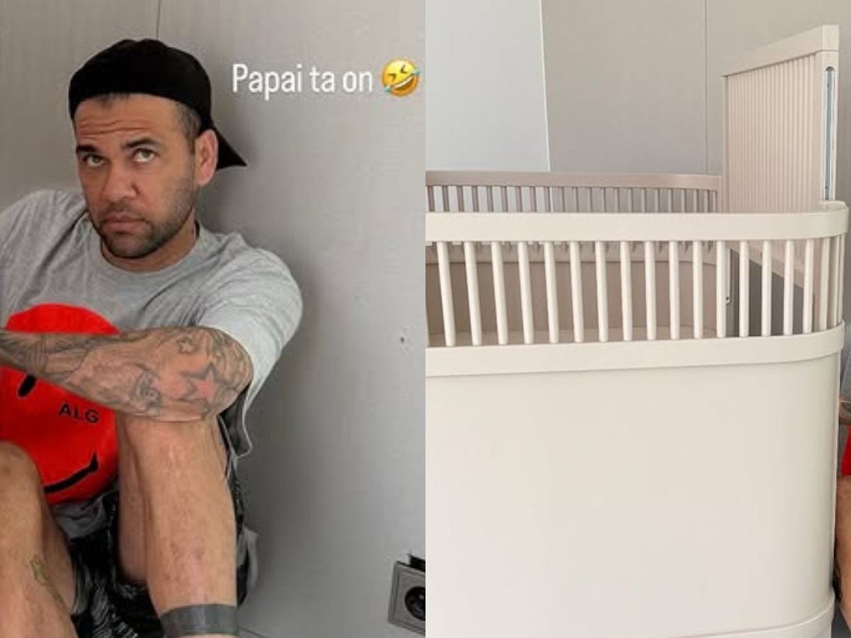 Daniel Alves e Joana Sanz estão se preparando para a chegada do primeiro filho do casal. Entre os preparativos típicos da nova fase, a montagem do quarto do bebê