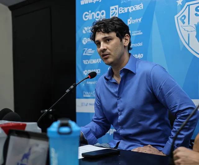 O presidente bicolor anunciou que vai apelar a uma prática que parecia extinta no futebol do Pará: o pedido de socorro a colaboradores endinheirados do clube. Foto: Matheus Vieira/Paysandu