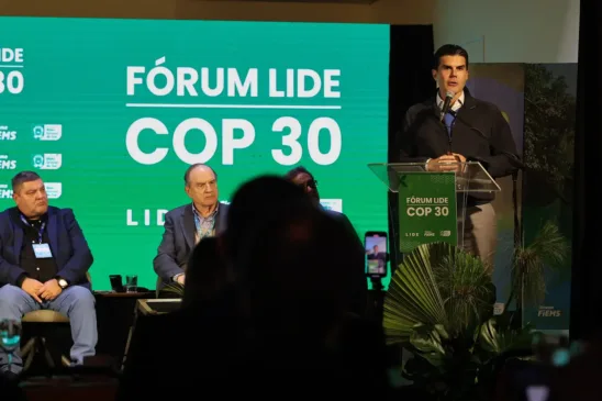 Governador participou de evento que reuniu líderes empresariais, especialistas e autoridades para debater o protagonismo do Brasil na conferência da ONU