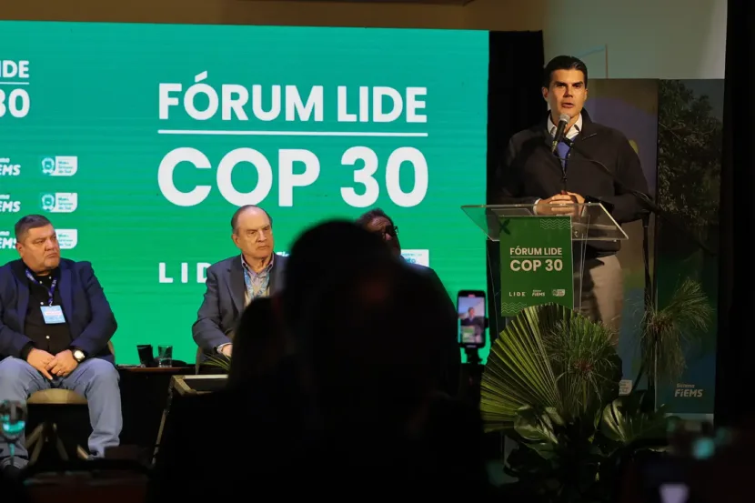 Governador participou de evento que reuniu líderes empresariais, especialistas e autoridades para debater o protagonismo do Brasil na conferência da ONU