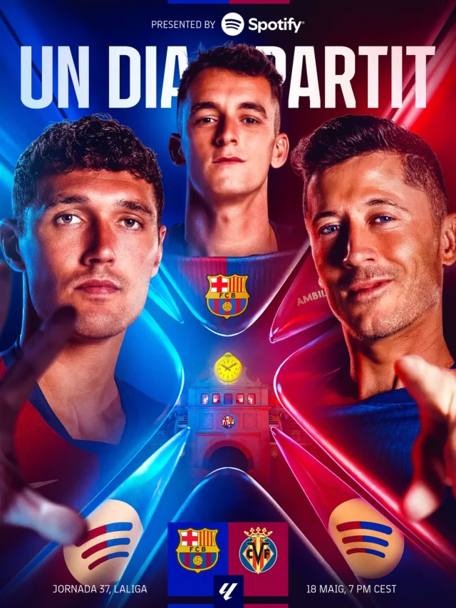 O Barcelona entra em campo neste domingo, 18 de maio, para enfrentar o Villarreal pela 37ª rodada da LaLiga 2024/25.
