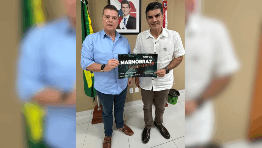Marmobraz entrega cartões do Marmobraz Experience especiais da COP 30 a autoridades do Pará Marmobraz entrega cartões do Marmobraz Experience especiais da COP 30 a autoridades do Pará