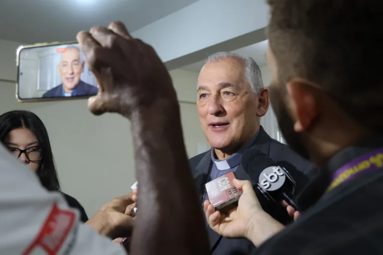 Arcebispo de Belém, Dom Alberto Taveira Corrêa, durante coletiva de imprensa realizada na manhã desta sexta-feira (9), na Cúria Metropolitana, comentou a eleição do novo pontífice.