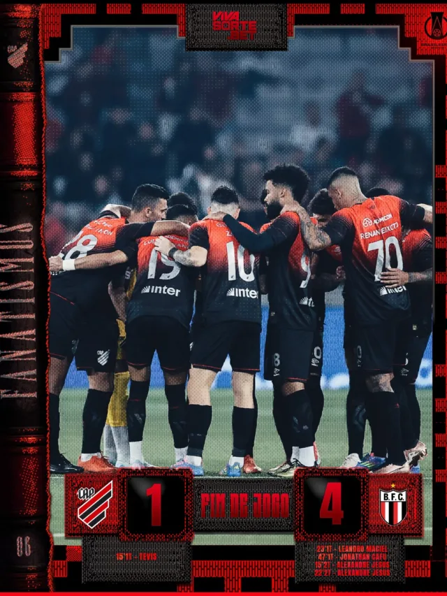 O Athletico-PR deixou sua torcida revoltada neste domingo (4), ao ser goleado por 4 a 1 pelo Botafogo-SP, em plena Ligga Arena