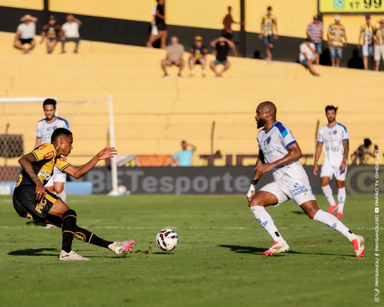 O Paysandu segue sem vencer na Série B e agora é o lanterna da competição depois de perder mais uma. Foto: Jorge Luis Totti/Paysandu