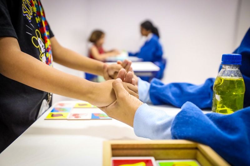 Formação presencial da ETSUS e CIIR ocorre no primeiro centro público do Brasil voltado à capacitação de profissionais sobre Transtorno do Espectro Autista vinculados ao SUS. Foto: Marcelo Lélis
