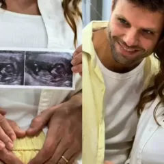 Aos 32 anos, Jade está à espera do bebê ao lado do namorado, o também ginasta Luiz Felipe Polato.