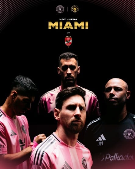 Lionel Messi disputa pela primeira vez uma grande competição de clubes desde a sua ida ao futebol dos EUA, em 2023.