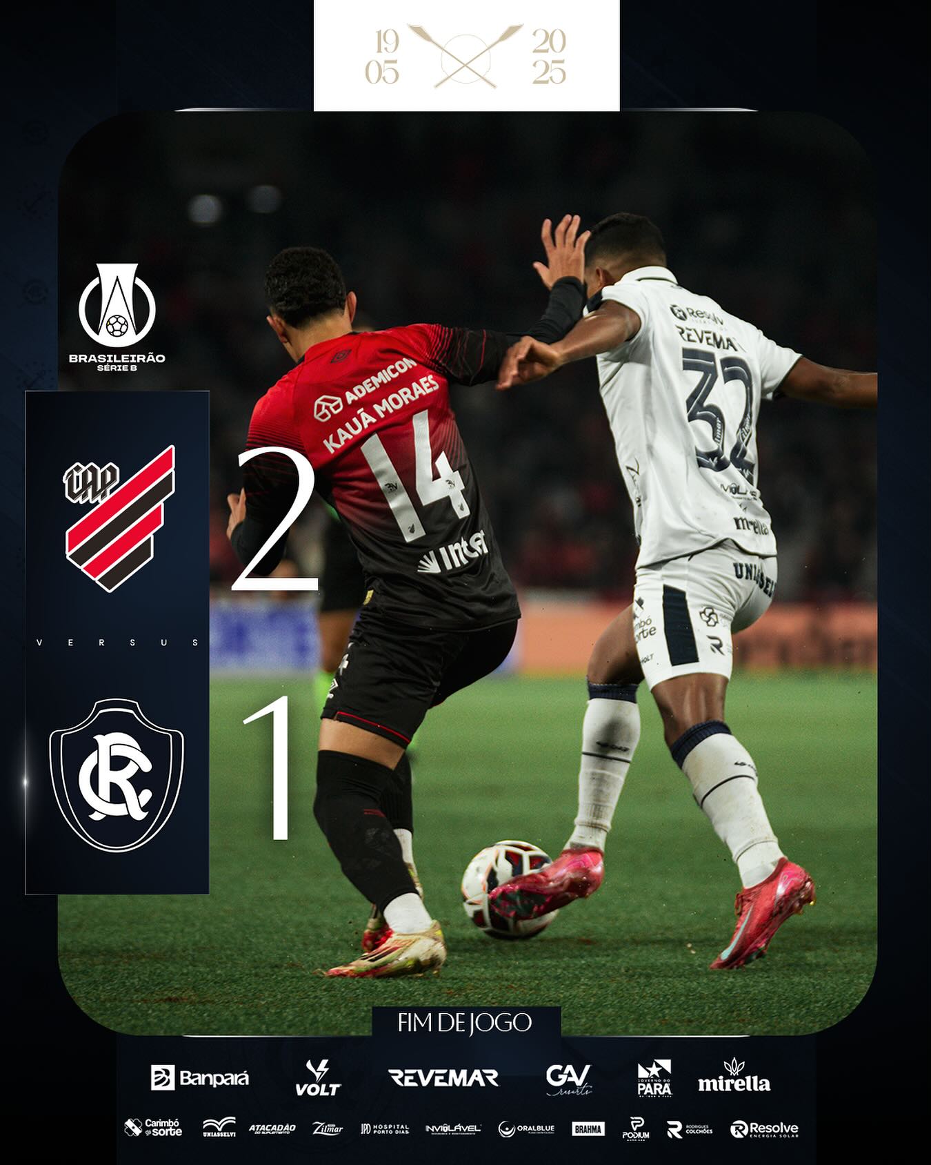 O Athletico Paranaense conquistou uma vitória suada neste sábado (14), ao bater o Clube do Remo por 2 a 1 na Ligga Arena,