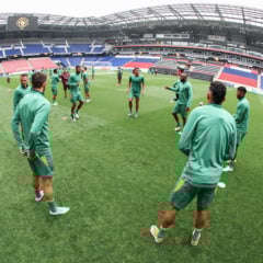 Fluminense treina nesta manhã na Sports Ilustrated Arena, em Nova Jersey. (Foto: Marcelo Gonçalves/FFC)