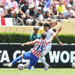 O Botafogo avançou para as oitavas de final da Copa do Mundo de Clubes da Fifa mesmo perdendo para o Atlético de Madrir por 1 a 0