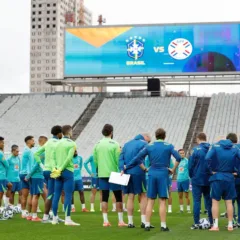 Brasil e Paraguai se entrentam na Neo Química Arena (Foto: Rafael Ribeiro/CBF)
