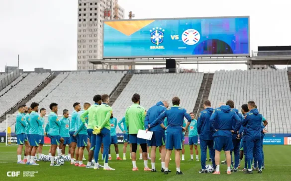 Brasil e Paraguai se entrentam na Neo Química Arena (Foto: Rafael Ribeiro/CBF)
