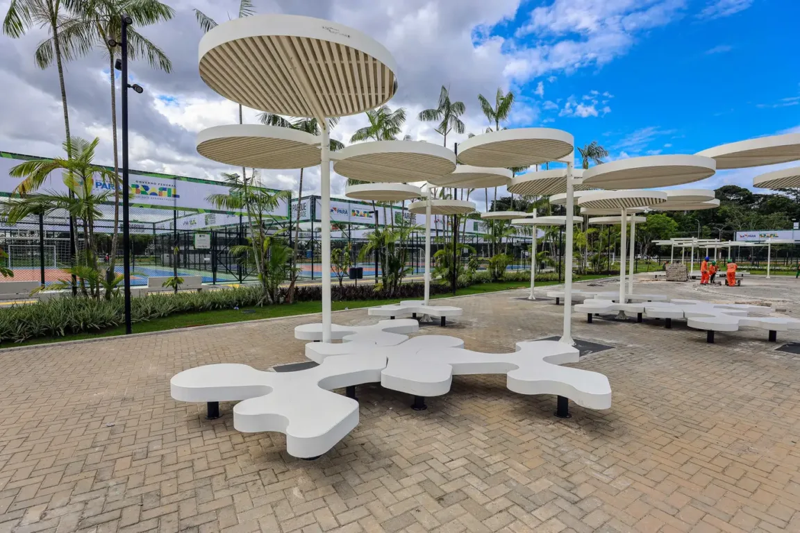 O Parque da Cidade, em Belém, agora oferece mais conforto aos frequentadores com a instalação de 300 novos bancos