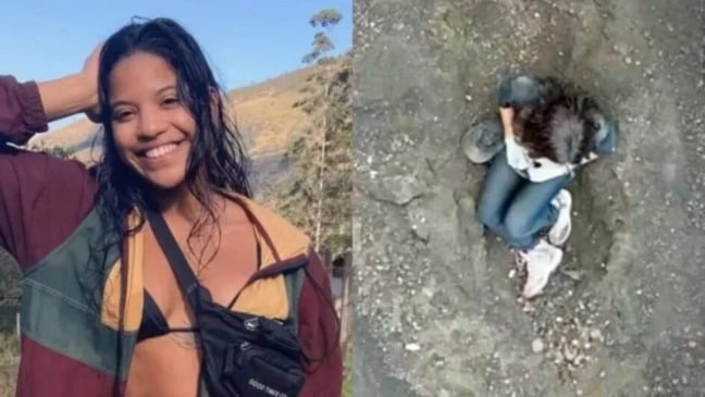 Juliana Martins, brasileira de 24 anos, está desaparecida após escorregar e cair cerca de 300 metros durante uma trilha no vulcão Rinjani