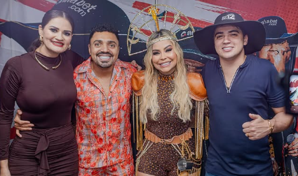 Patrícia Alencar ressalta cultura e alegria com Tirulipa e Natanzinho no São João de Marituba
