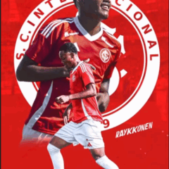 Aos 16 anos, o paraense nascido em 13 de julho de 2008 atua pelo Internacional (RS) e já estreou pelo time profissional