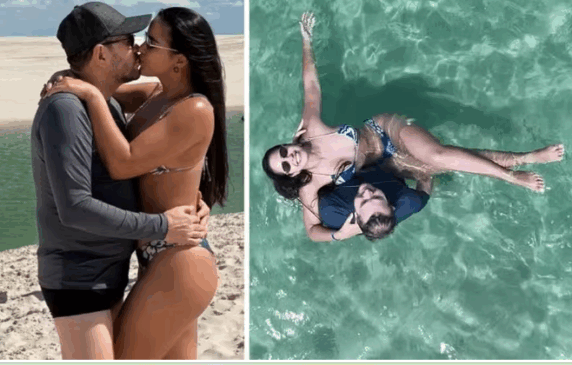 Romance no Maranhão! Ximbinha e esposa fazem passeio romântico nos Lençóis. Foto: Instagram