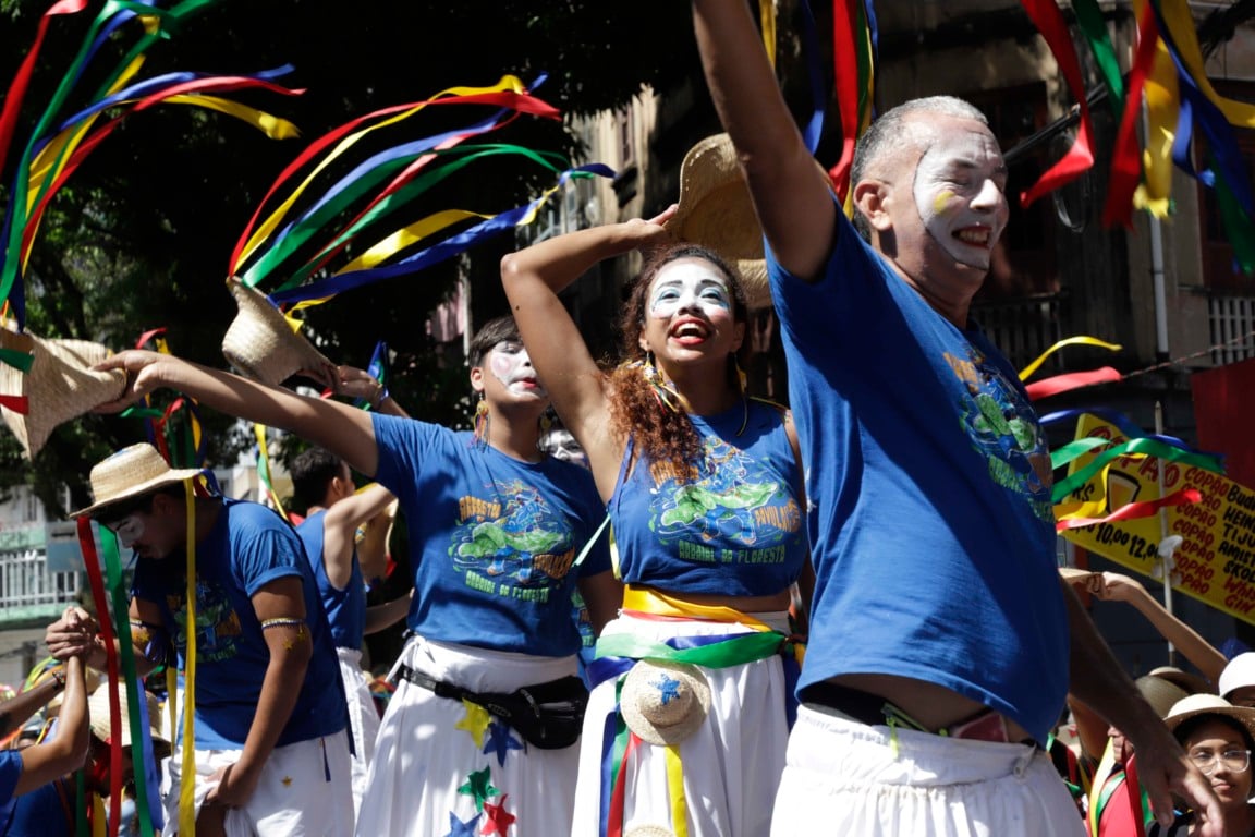 Nesta edição, o cortejo traz a participação do Batalhão da Estrela e o Cordão do Peixe-Boi, representando a cultura amazônica.  