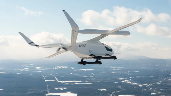 A empresa americana Beta Technologies se tornou a primeira dos Estados Unidos a pousar um eVtols (popularmente chamados de carros voadores) totalmente elétrico. Foto: Divulgação