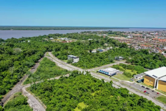 Imagem áerea de Belém com o PCT Guamá. Foto: Ascom PCT Guamá