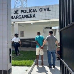 Jairo de Farias Fernandes, conhecido como “Nabe”, foi preso em flagrante na Vila dos Cabanos, em Barcarena (PA), após furtar dois refletores