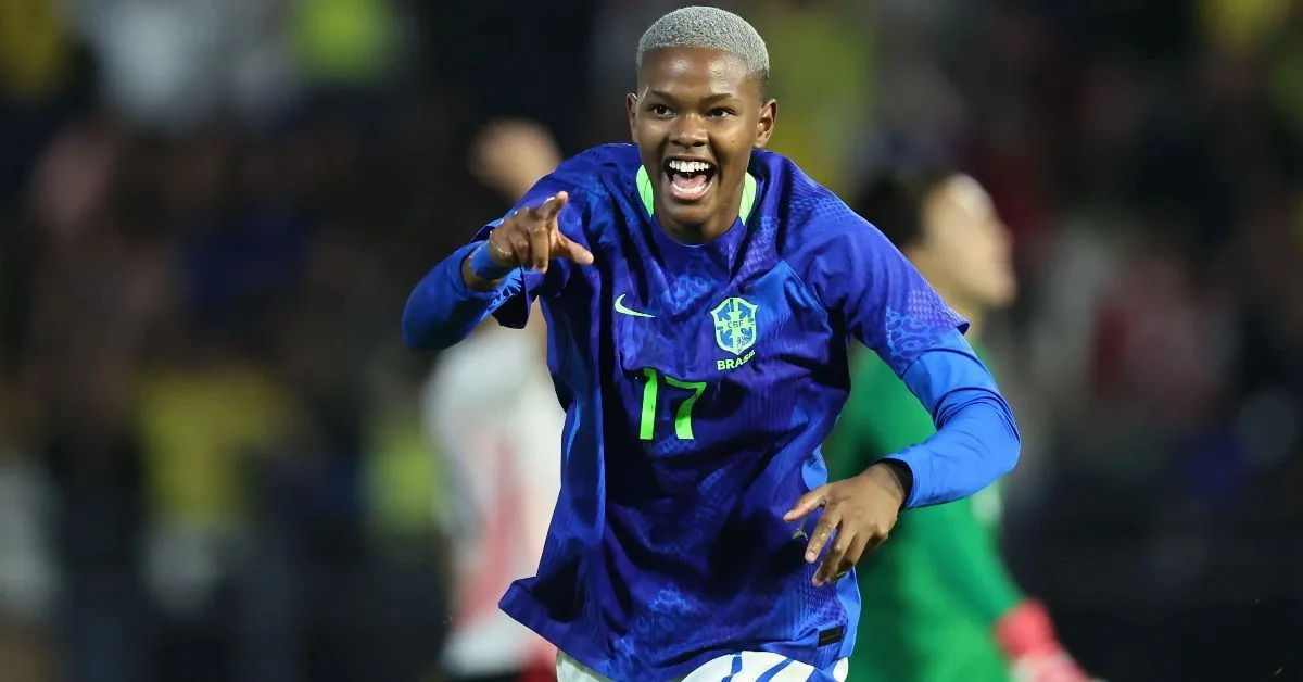 Estreante, Jhonson, de 19 anos, fez o gol da vitória Staff Images / CBF Estreante, Jhonson, de 19 anos, fez o gol da vitória Staff Images / CBF
