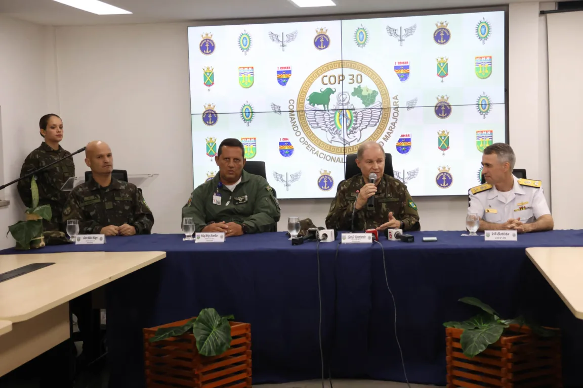 Nesta segunda-feira (09) foi realizada a reunião de abertura do planejamento da ação das Forças Armadas durante a Conferência das Nações Unidas (COP 30), em Belém.