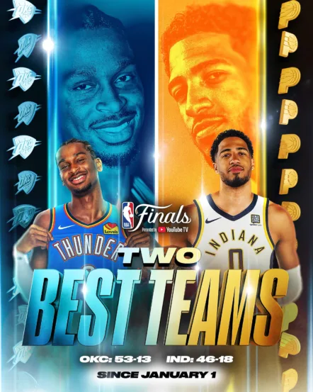 A grande decisão da temporada 2024/25 da NBA começa nesta quinta-feira, dia 5 de junho. Oklahoma City Thunder e Indiana Pacers