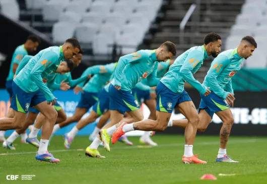 Seleção finalizou a preparação para eenfrentar o Paraguai na Neo Química Arena Créditos: Rafael Ribeiro/CBF