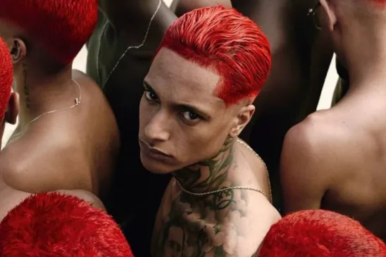 Capa da revista britânica Dazed com o filho de Marcinho VP.