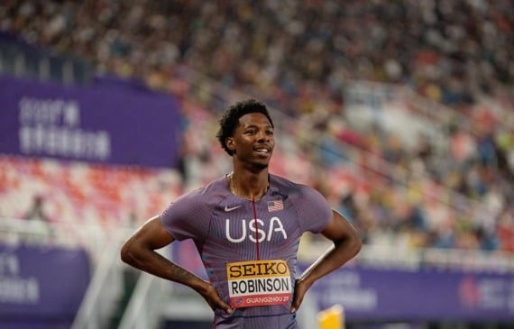 Chris Robinson conquistou o primeiro lugar nos 400 metros com barreiras durante o torneio Ostrava Golden Spike, realizado nesta semana na República Tcheca.