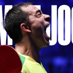 No dia em que completou 29 anos de idade, Hugo Calderano voltou a vencer um torneio do WTT --e de novo foi em Liubliana, na Eslovênia