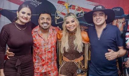Patrícia Alencar ressalta cultura e alegria com Tirulipa e Natanzinho no São João de Marituba