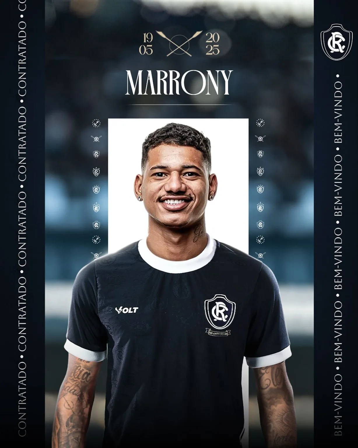 O atacante Marrony, de 26 anos, é o mais novo reforço do Clube do Remo para a disputa da Série B do Campeonato Brasileiro