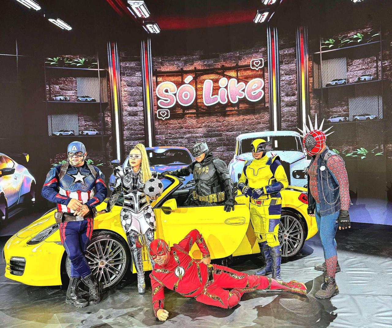 Vingadores do Brega comemoram sucesso de parceria com Joelma Vingadores do Brega comemoram sucesso de parceria com Joelma