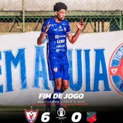 O Águia de Marabá conquistou uma vitória histórica ao golear o Humaitá por 6 a 0 neste sábado (7), no Estádio Zinho de Oliveira.