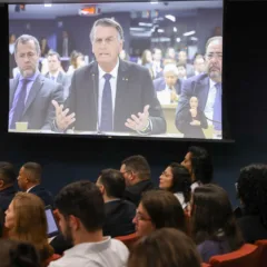 Bolsonaro negou ter liderado uma trama para dar um golpe de Estado em 2022 e disse que desmobilizou os caminhoneiros que desejavam uma ruptura democrática. Foto: Antonio Augusto/STF