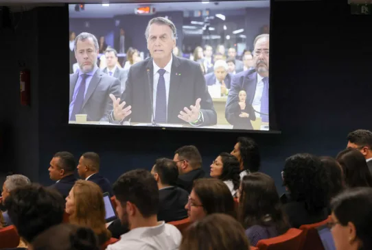 Bolsonaro negou ter liderado uma trama para dar um golpe de Estado em 2022 e disse que desmobilizou os caminhoneiros que desejavam uma ruptura democrática. Foto: Antonio Augusto/STF