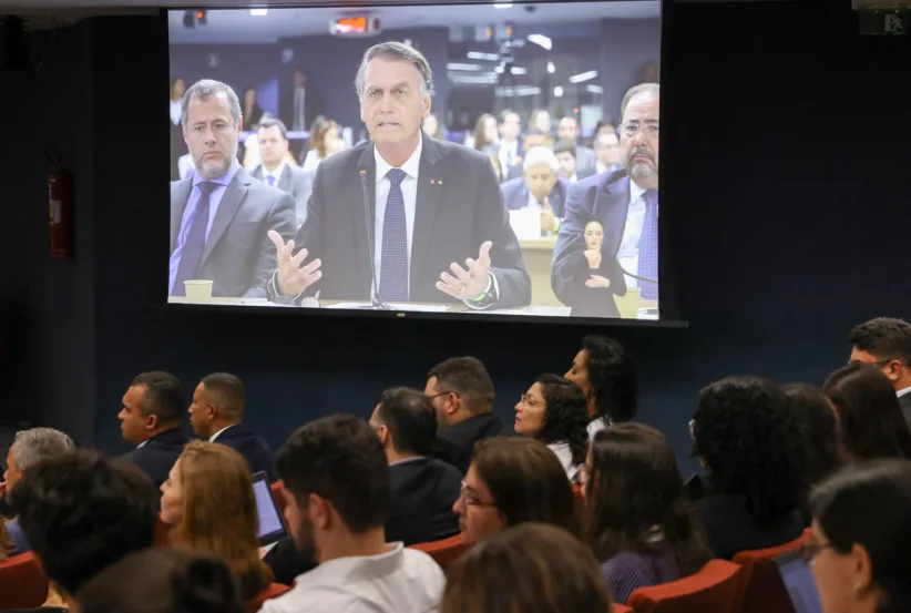 Bolsonaro negou ter liderado uma trama para dar um golpe de Estado em 2022 e disse que desmobilizou os caminhoneiros que desejavam uma ruptura democrática. Foto: Antonio Augusto/STF