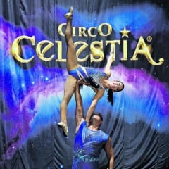 Luie Wanderley, 25, acrobata e Hoswel Garces, 33, acrobata. Vamos aproveitar que o circo Celestia está no Bosque Grão Pará para fazer uma matéria sobre os bastidores de um circo. 12/06/2025. Foto: Irene Almeida/Diário do Pará.
