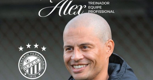 O Operário-PR confirmou nesta segunda-feira (16) a contratação de Alex de Souza como novo técnico da equipe