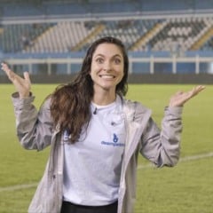 O destino da apresentadora e repórter Gabriela Martins foi Belém do Pará, cenário da partida entre Paysandu e Botafogo-SP, válida pela 12ª rodada da Série B
